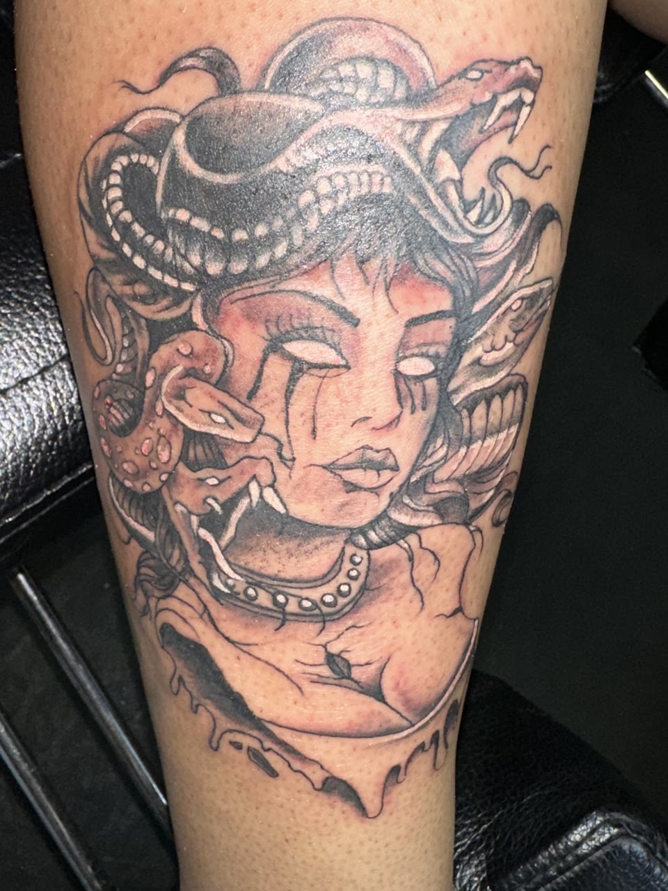 After: Medusa cover-up tattoo